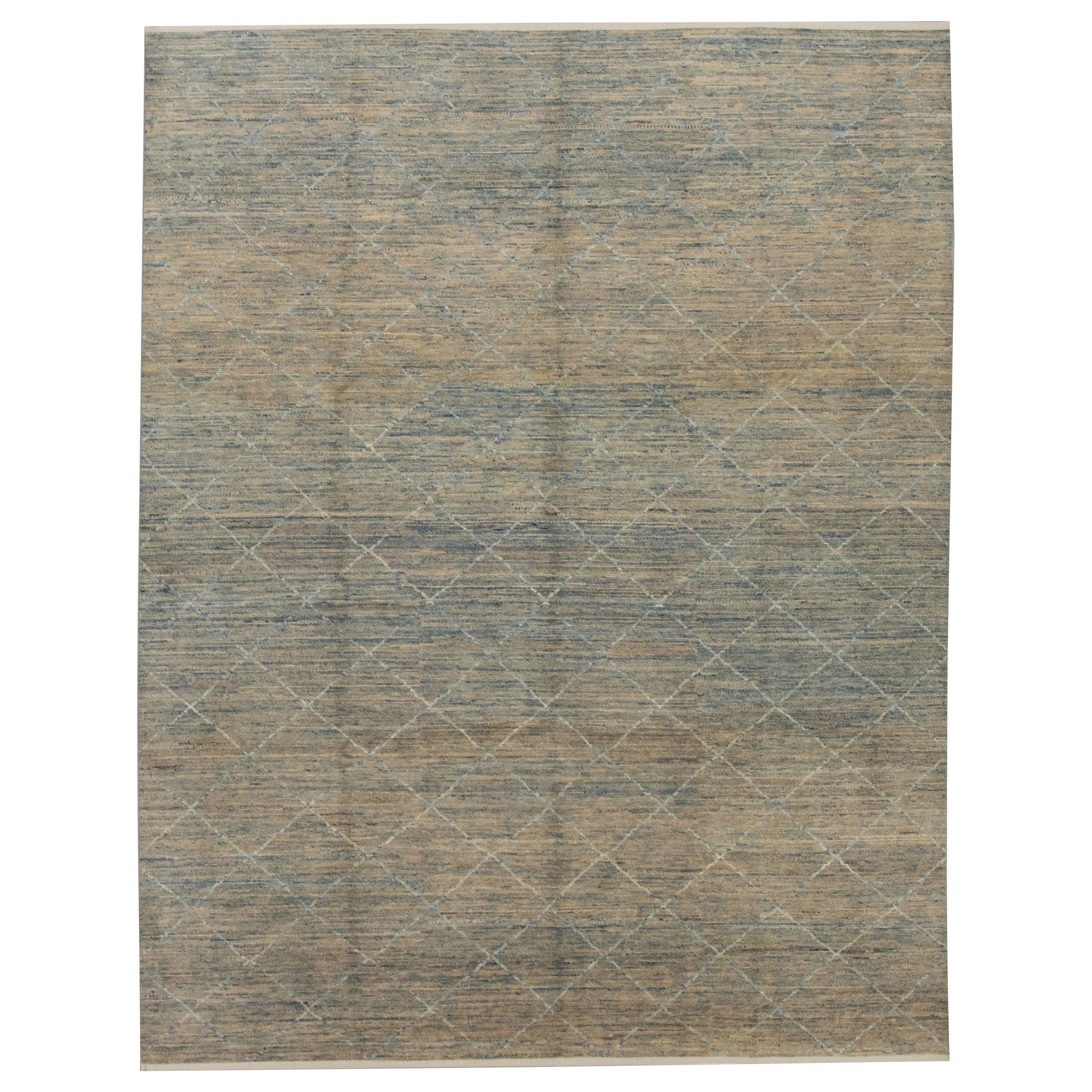 Oriental Hand Knotted Turkish Modern Rug 8'2" x 10'2" #M-1030 For Sale