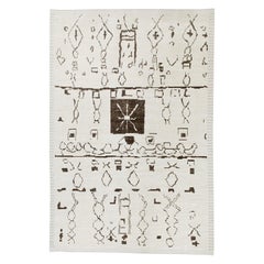 Orientalischer handgeknüpfter türkischer moderner Tulu-Teppich 8'11" x 12'9" #6212