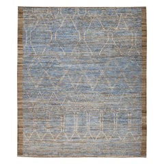 Tapis moderne turc noué à la main 8'6" x 9'11" n° 6017