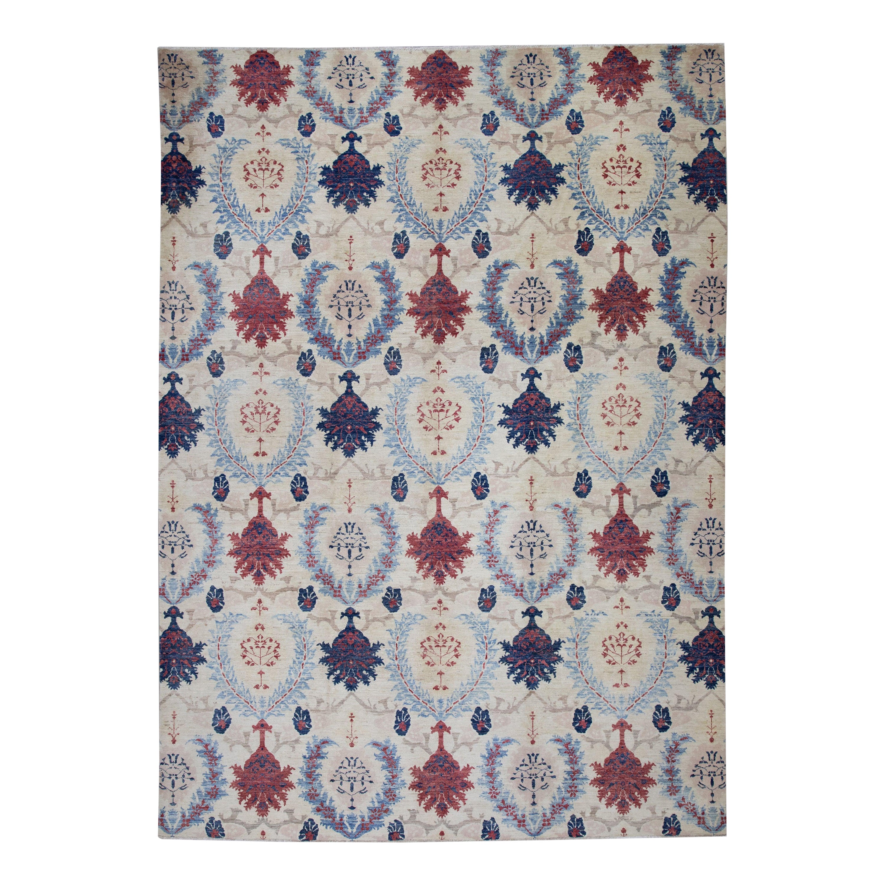 Oriental Hand Knotted Turkish Modern Rug 8'9" x 12' #PK1 For Sale