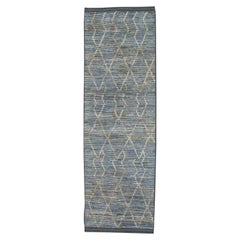 Orientalischer handgeknüpfter türkischer moderner Teppich 2'9" x 8'7" #6010A