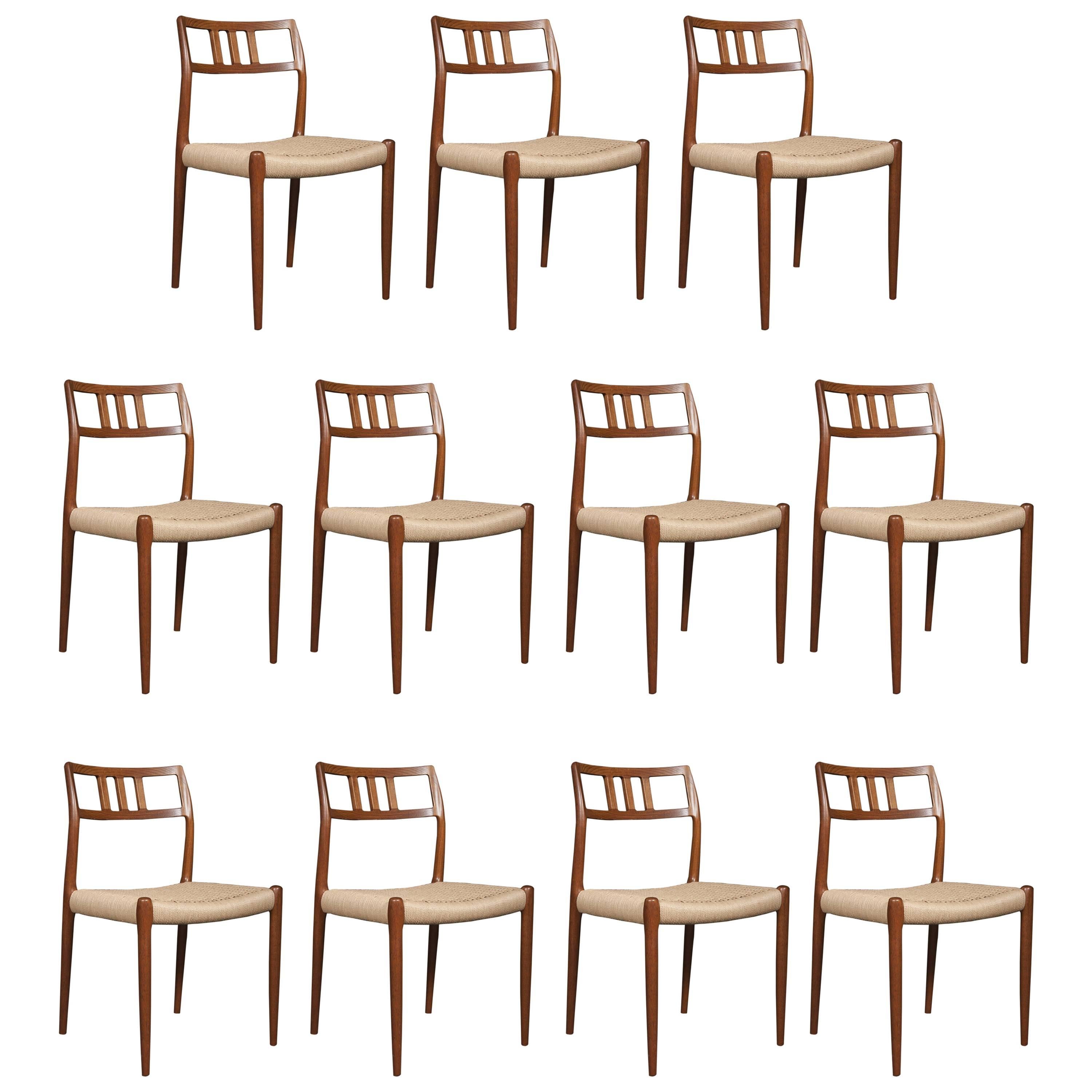 Set of 11 Niels Otto Moller Dining Chairs