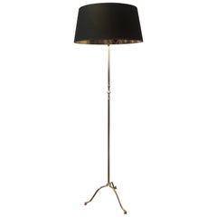 Vintage Neoclassical Style Brass Floor Lamp in the style of Maison Jansen