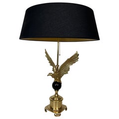 Retro Royal Eagle Bronze Table Lamp in the Style of Maison Charles