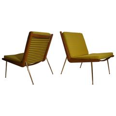 Peter Hvidt + Orla Molgaard for France and Son Pair of Boomerang Chairs SATURDAY
