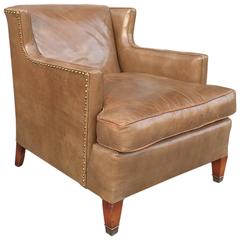 Mid-Century Leather Club Chair by Hickory Chair Company, NC