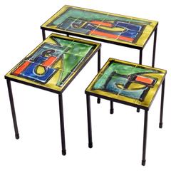 J. Belarti, Nesting Tables, Set of Three, circa 1955 8