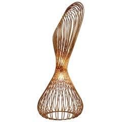 21st Century Hand bent and welded steel Floor lamp SISI EKO