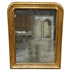 19th C. French Louis Philippe Gold Gilt Mirror
