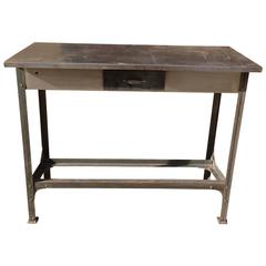 Industrial Brushed Steel Work Bench Table 11