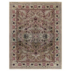 Authentic 19th Century Indian Amritsar Botanic Rug