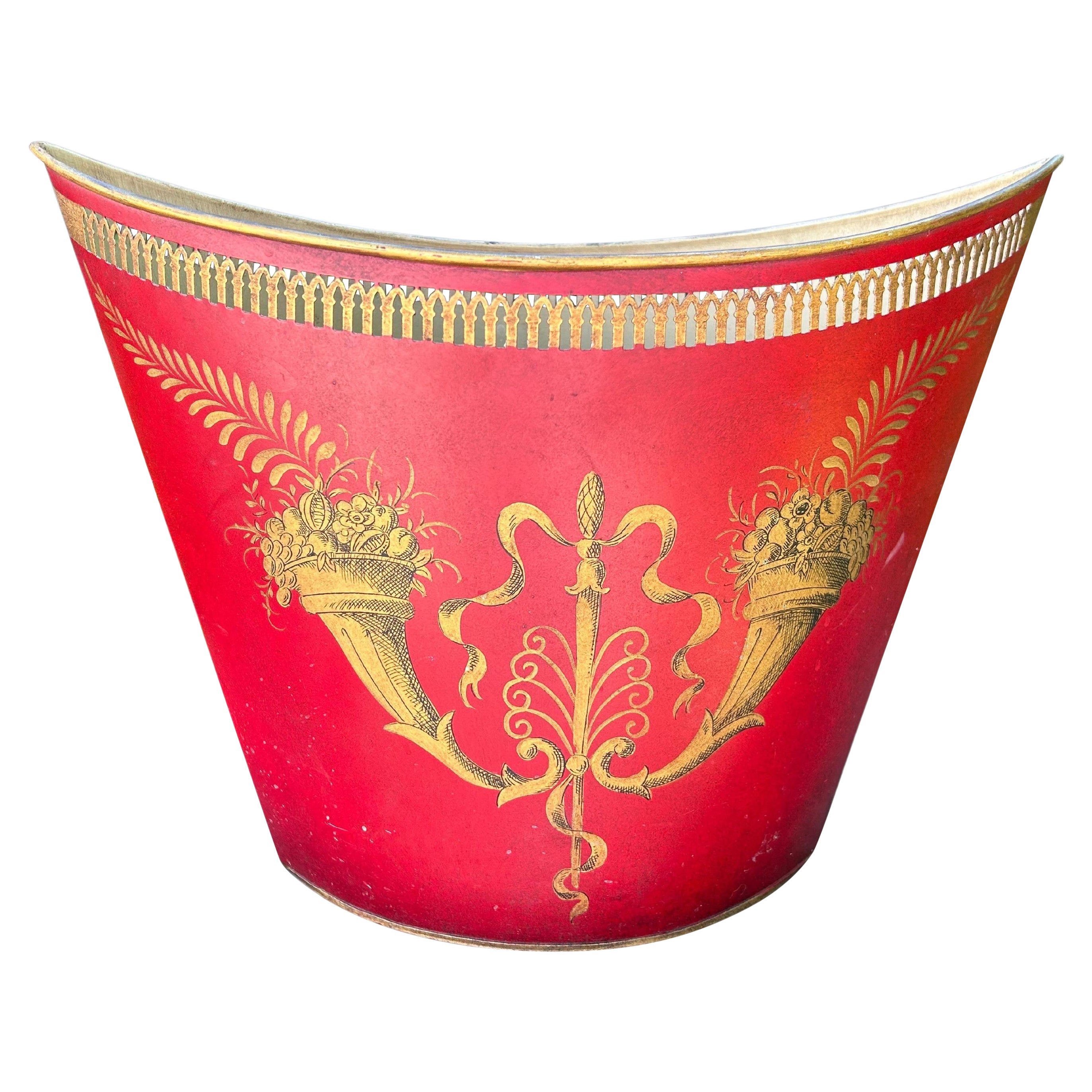 Papelera Tole Estilo Neoclásico Francés
