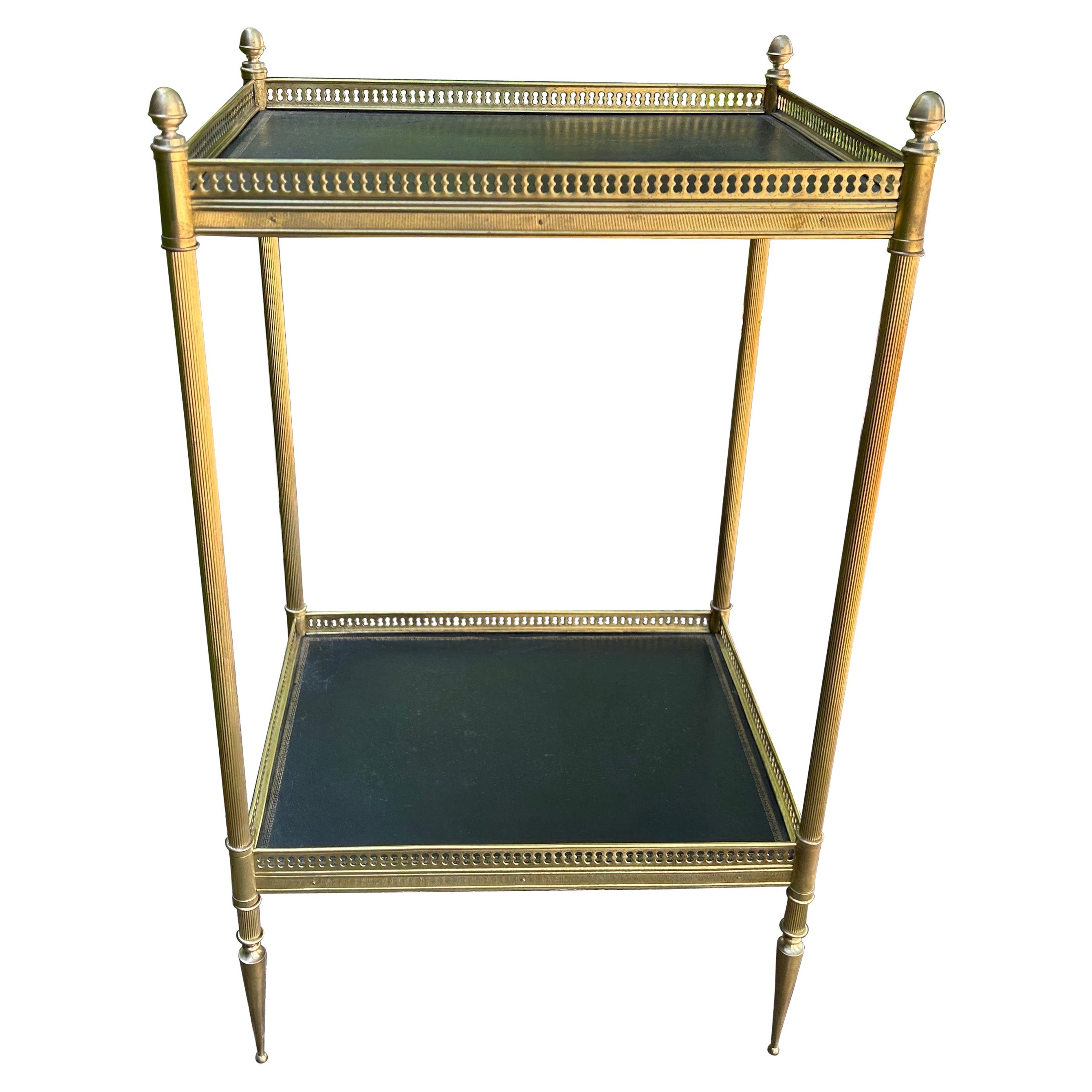 French Maison Bagues Attributed Louis XVI Style Bronze Table For Sale