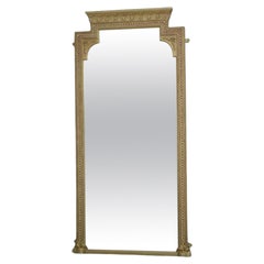 Miroir d'embarcadère victorien en bois doré