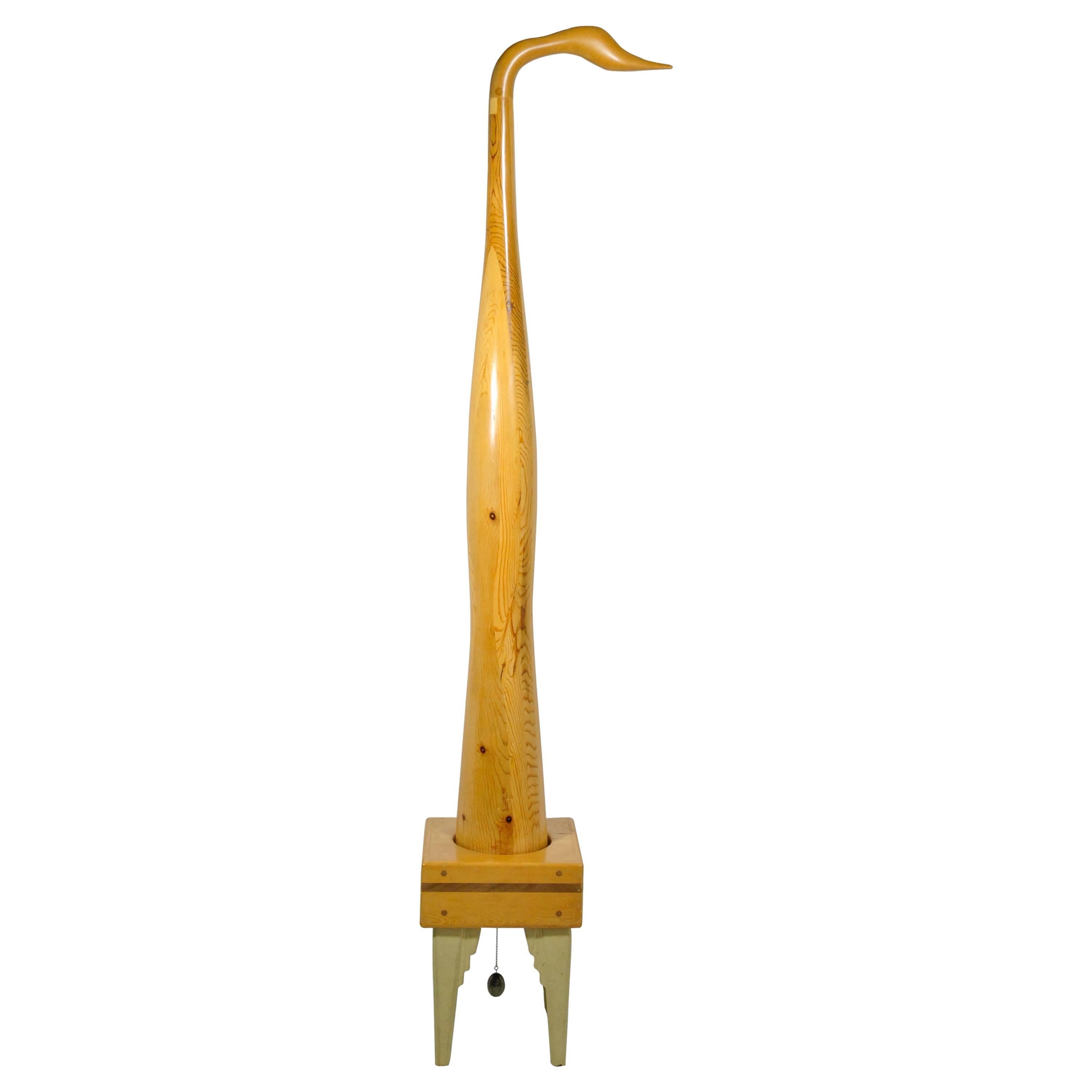 Sculpture by David King, Wood and Bronze, 1969 For Sale