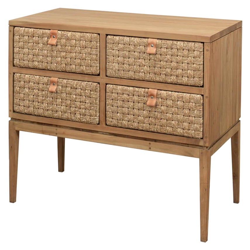 Naturalist Woven Drawer Chest For Sale