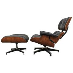 Rosewood Herman Miller Eames Lounge Chair and Ottoman