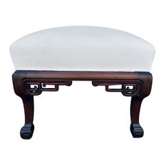 Antique Chinese Square Bench Or Ottoman