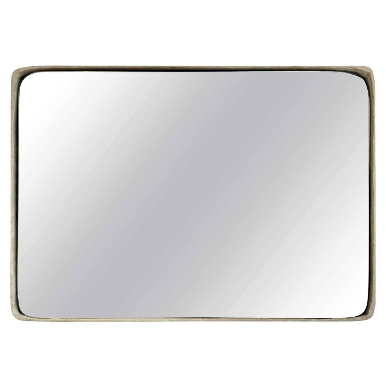 Rectangular Willy Guhl Concrete Mirror, 1960s Switzerland For Sale