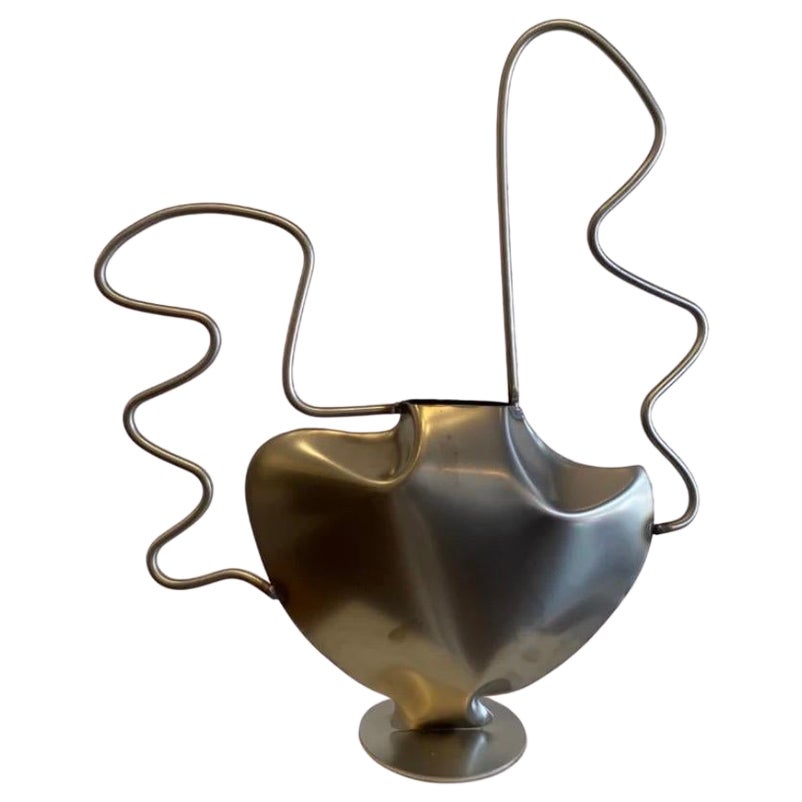 Steel Vase IV by Duzi Objects  For Sale