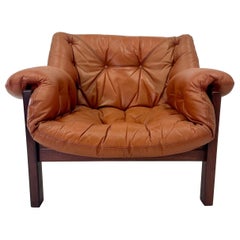 Fauteuil de salon et pouf Tijuca de Jean Gillon, Brésil, vers 1960