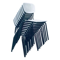 Chaises empilables de design industriel hollandais des années 1960