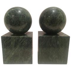 Verde Green Marble Architectural Bookends