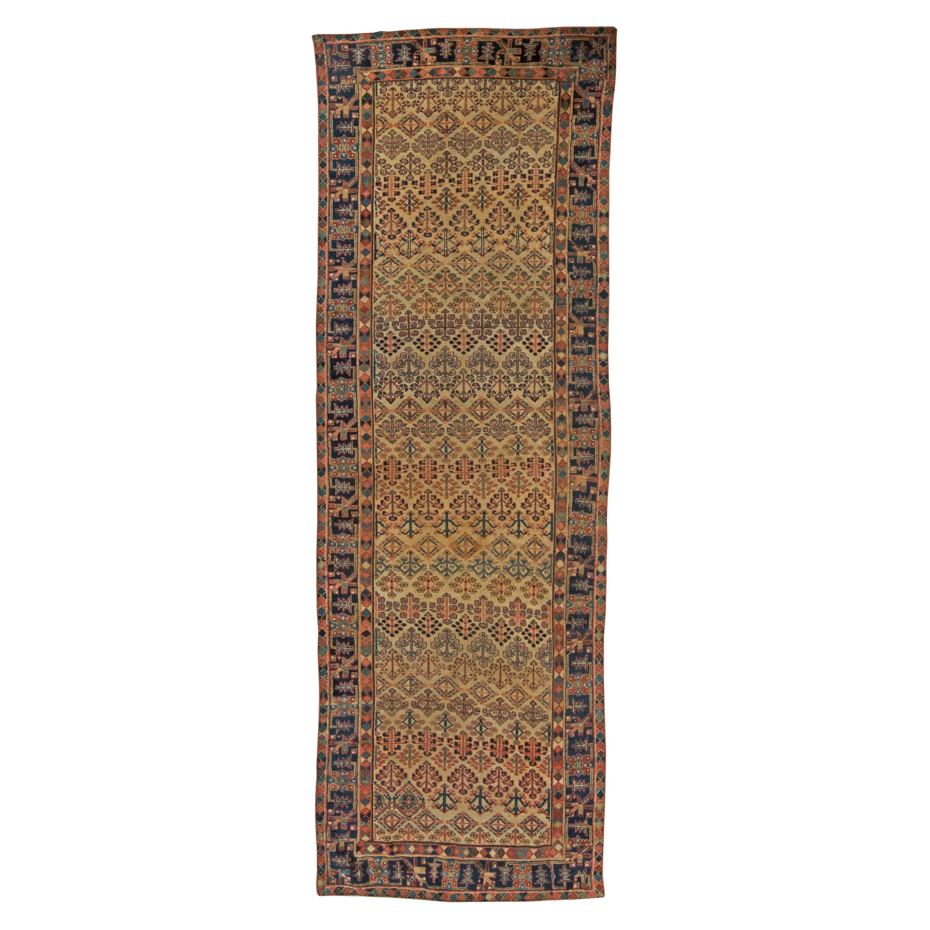 Antique Persian Hamadan Rug 'Size Adjusted' For Sale