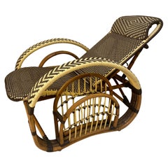 Vintage Midcentury Adjustable Lounge Chair by Paul Frankl  1950 '