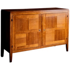 Anwesend an Francis Jourdain Sideboard aus Eiche, Frankreich – 1940er Jahre