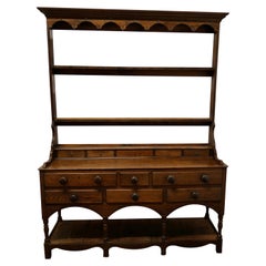 Antique Georgian Country Oak Cottage Dresser   