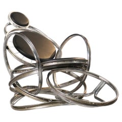 Vintage sculptural armchair bicyle