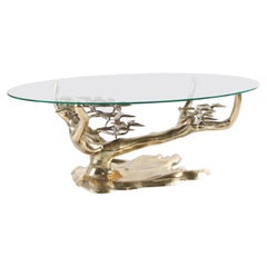 Retro Brass « bonsaï » coffee table