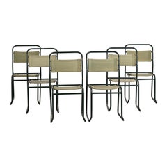 Vintage Chairs by Bruno Pollack, circa 1935, Set of 6 
