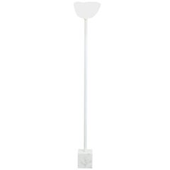 Extraordinary White Murano Glass Floor Lamp