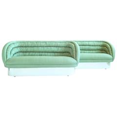 Vladimir Kagan Crescent Settees 5