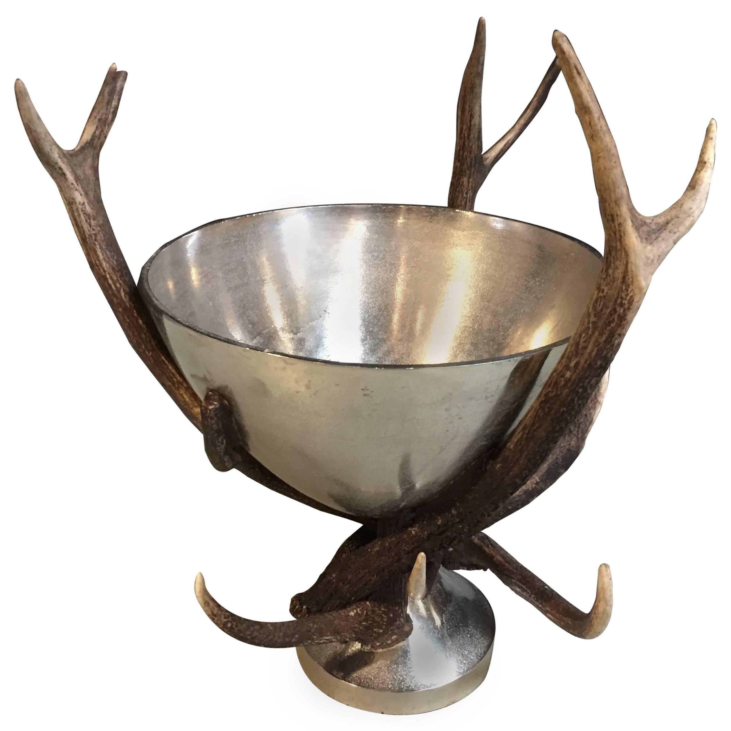 Champagne Cooler with Antlers