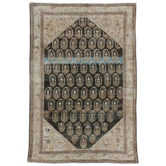 Early 20th Century Handmade Persian Malayer Accent Rug