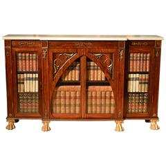 Fine Early 19th Century Breakfront Marble Topped Side Cabinet 7