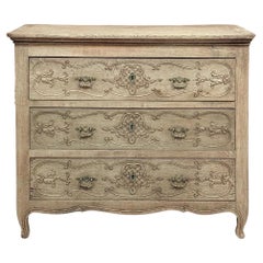Used Country French Louis XIV Commode in Stripped Oak