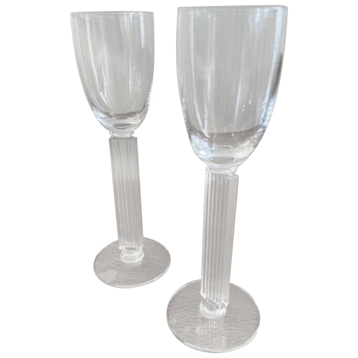 Pair of Embassy Art Deco Wine Glasses by Walter Dorwin Teague. 1939 For Sale