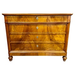 19th Century French Walnut Charles X Commodes