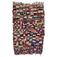 Marokkanischer Azilal-Teppich aus Berber, Boho Chic Meets Cozy Tribal Enchantment, Vintage