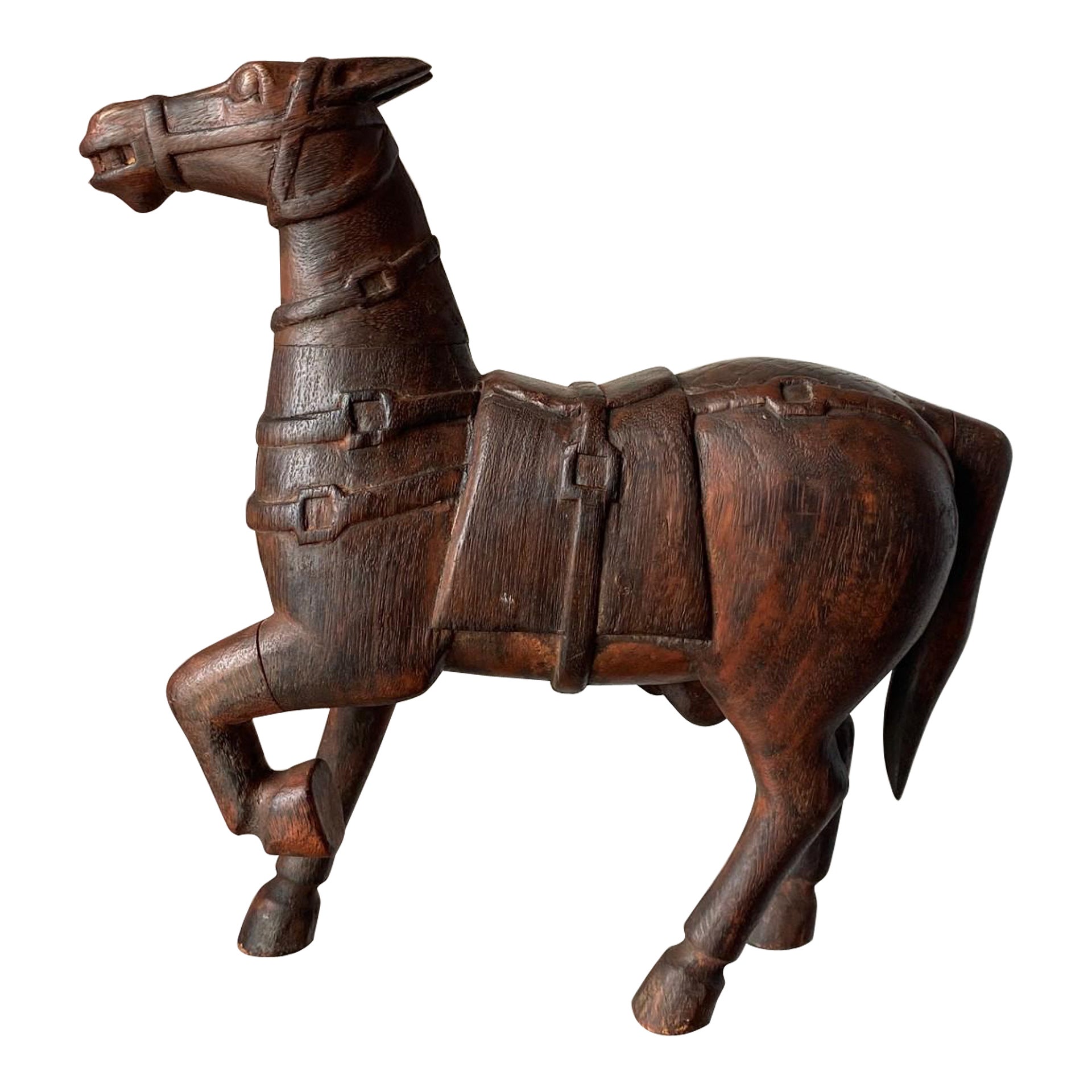 Antique Tang-Style Horse Sculpture For Sale