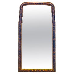 Miroir de style Regency en fausse écaille et doré attribué à LaBarge