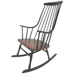 Mid-Century Danish Modern Scandinavian Rocker by Lena Larsson, circa 1960s