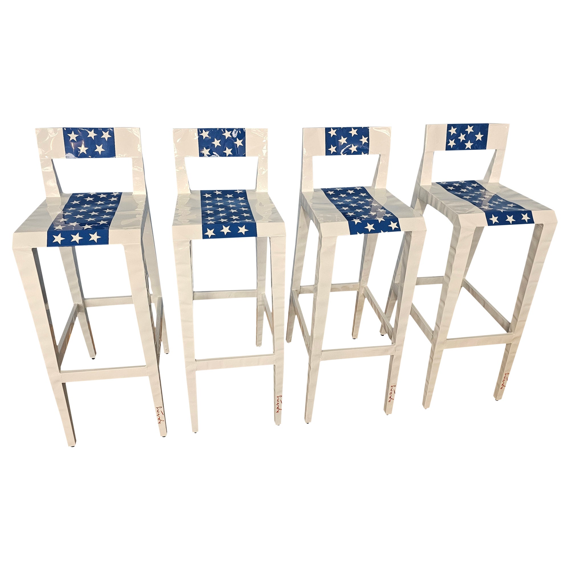 "America" Bugatti Stools, designed by Francois Azambourg for Cappellini. 2000s For Sale