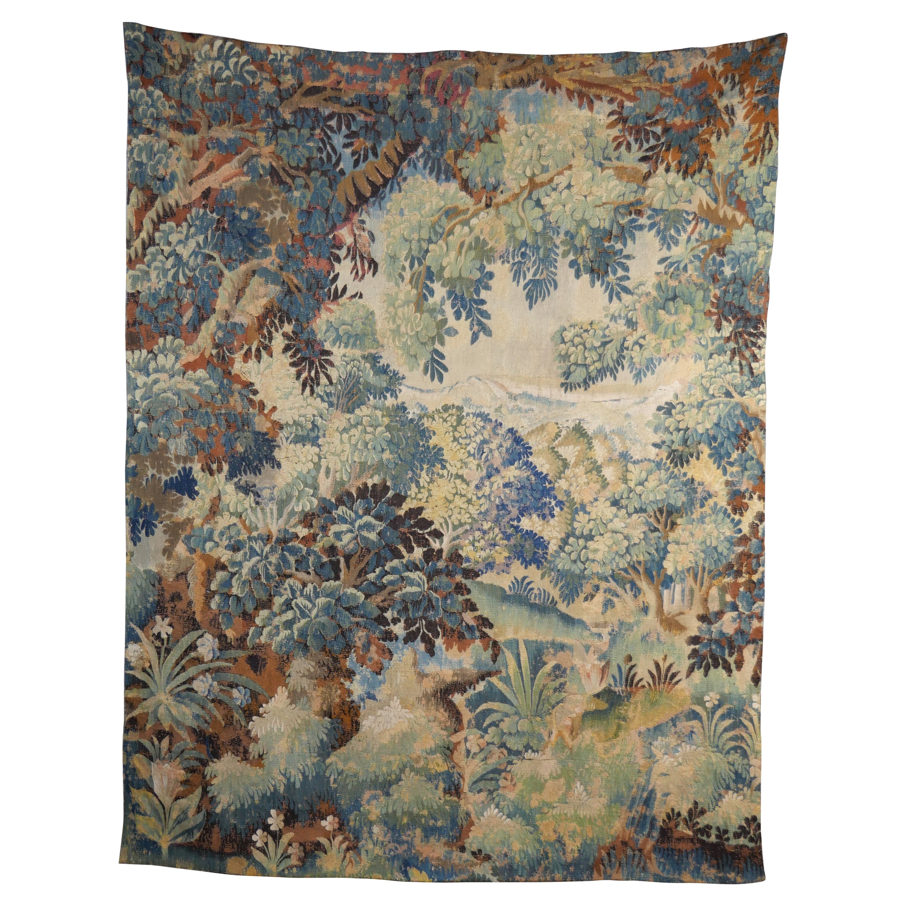 1780's Aubusson Verdure Tapestry For Sale