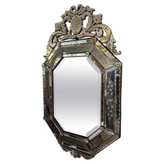 Antique 19th century Napoleon III Period Venitian Mirror, 1870s