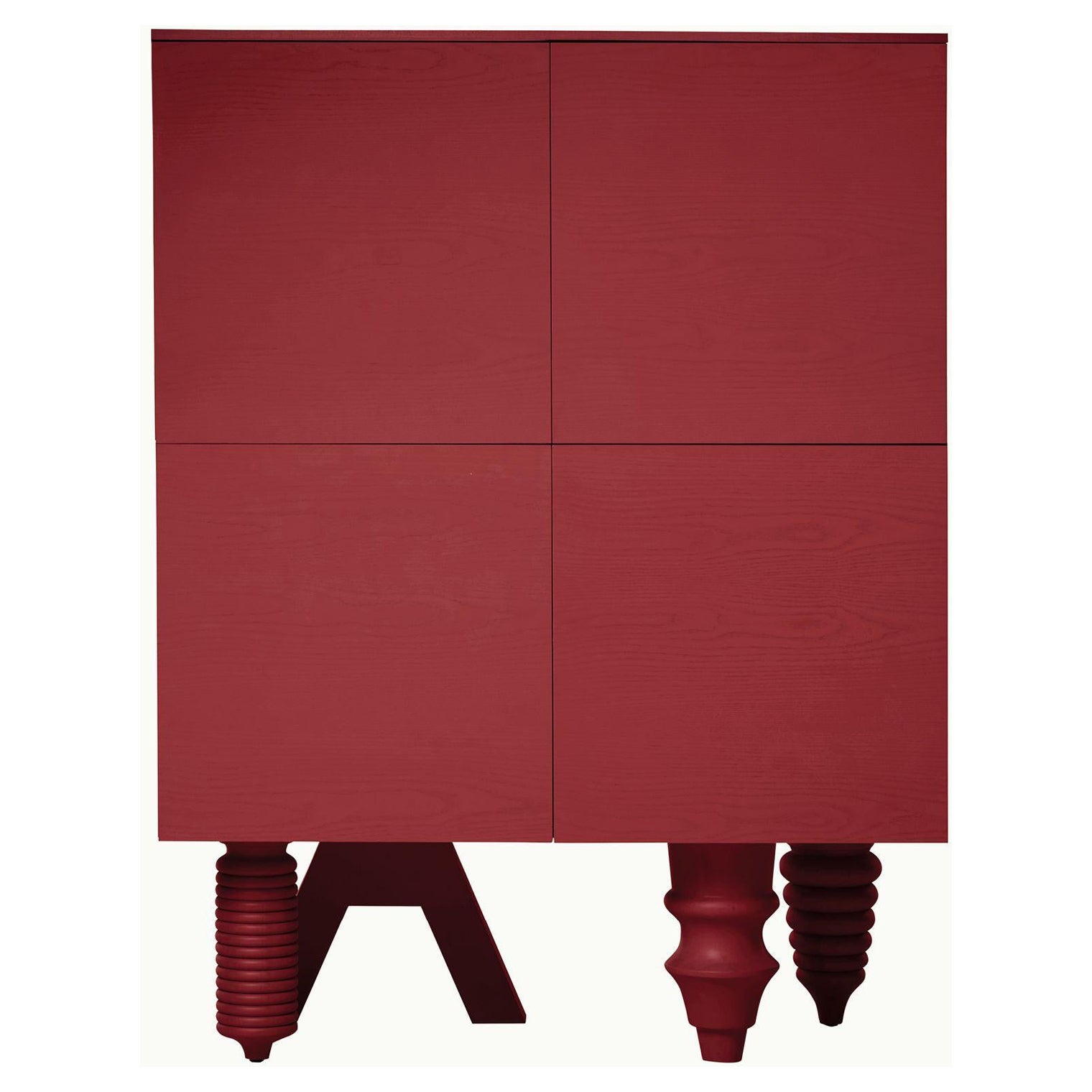 Multileg Cabinet in Red Ash Wood by Jaime Hayon for BD Barcelona